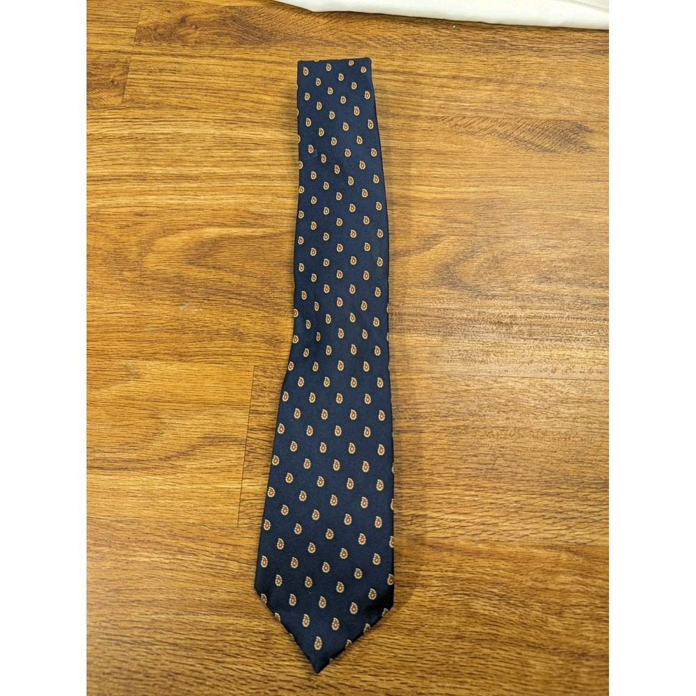 liberty of London navy paisley silk tie